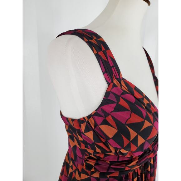 APT 9 Women's Multicolor Fit & Flare Sleeveless Sheer Dress Sz S - Picture 6 of 9